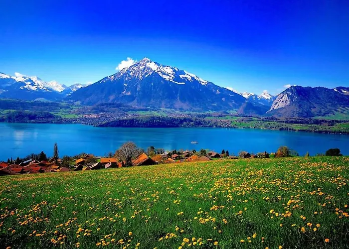 Chalé Thun Alps Scenic Views And Concierge By Swisshut Sigriswil
