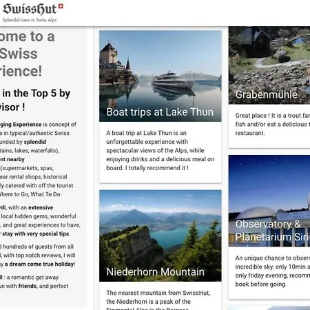 Chalet Swisshut Stunning Views Alps - Lena Sigriswil